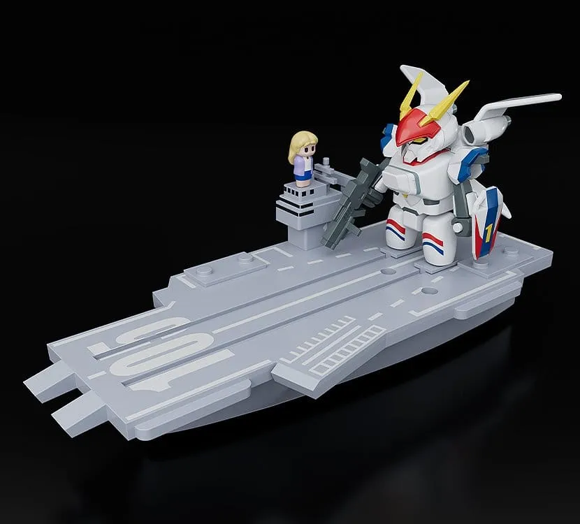Metal Armor Dragonar Brickroid Action Figure Dragonar-1 (Opening Ver.) & Carrier Set 5 cm